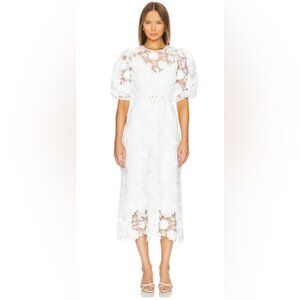 Zimmermann Halliday White Lace Dress - SIZE 2 (6-8)